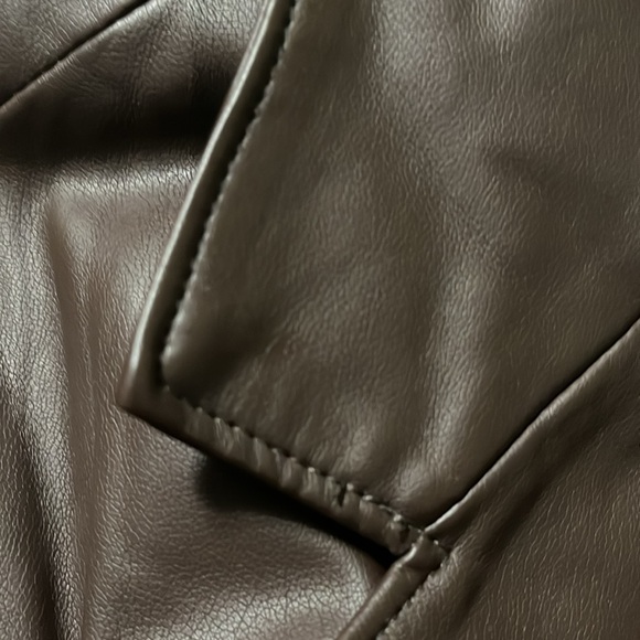 Susan Graver Faux Leather Shawl-Collar Blazer - Picture 5 of 5